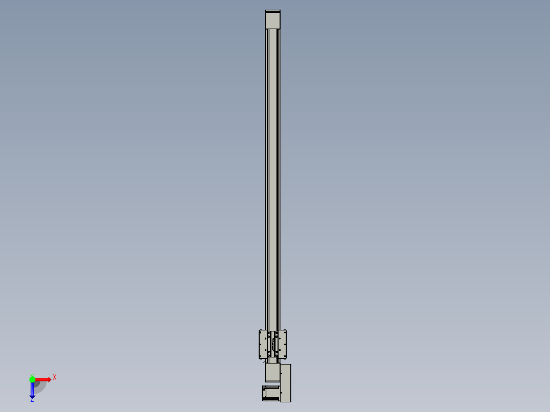威洛博直线电机模组EB8-L100-S1550-BL-P75-MS3俯视图