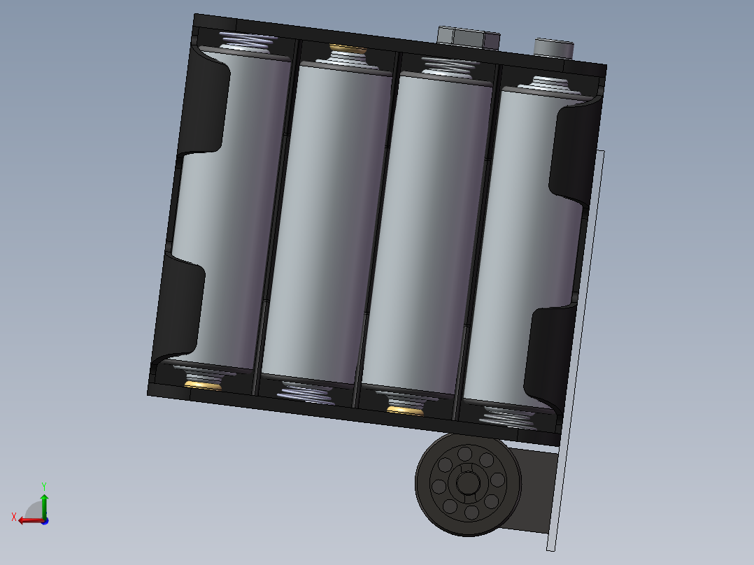 滑块曲柄机构12后视图