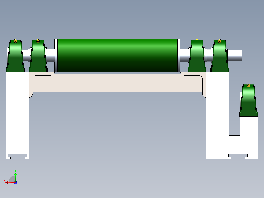 折叠式皮带输送机后视图