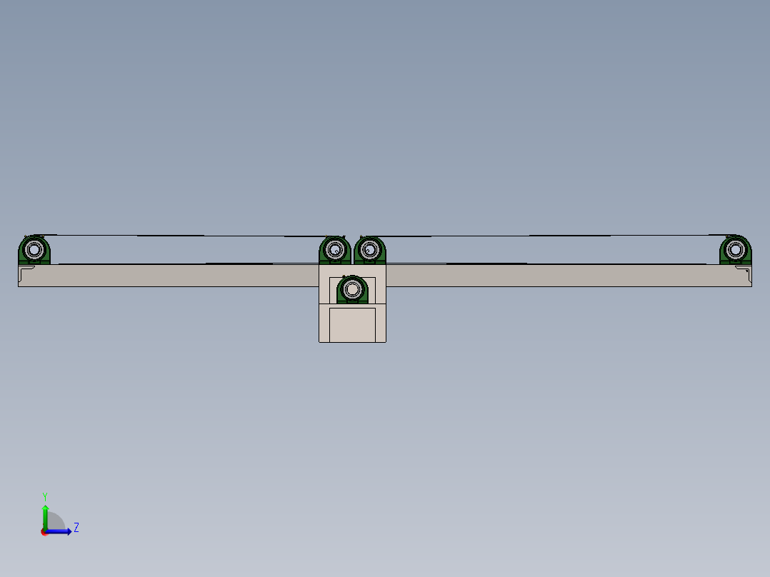折叠式皮带输送机左视图