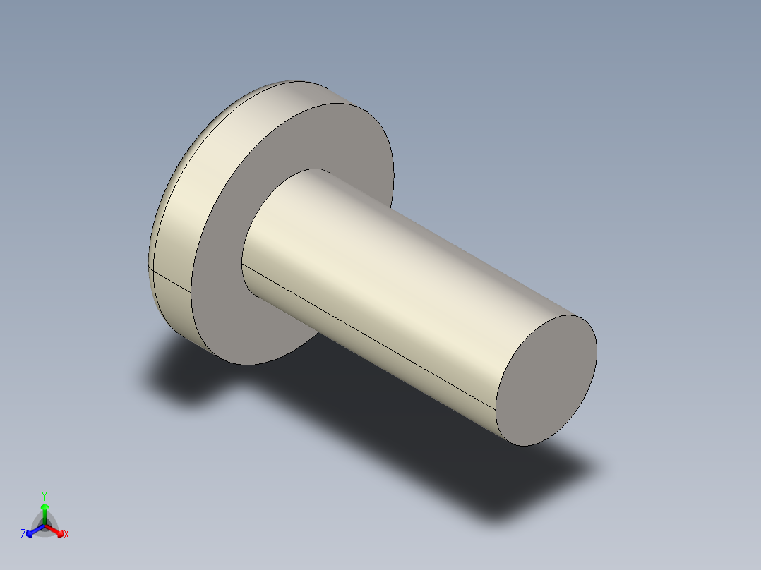 螺丝 M4 十字盘头-M4x10 Screw head.STEP正等轴测图