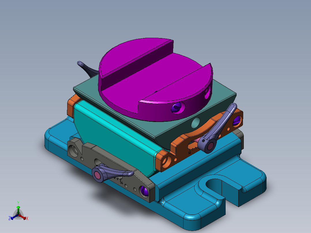 万向夹具三维SW模型==27692==25