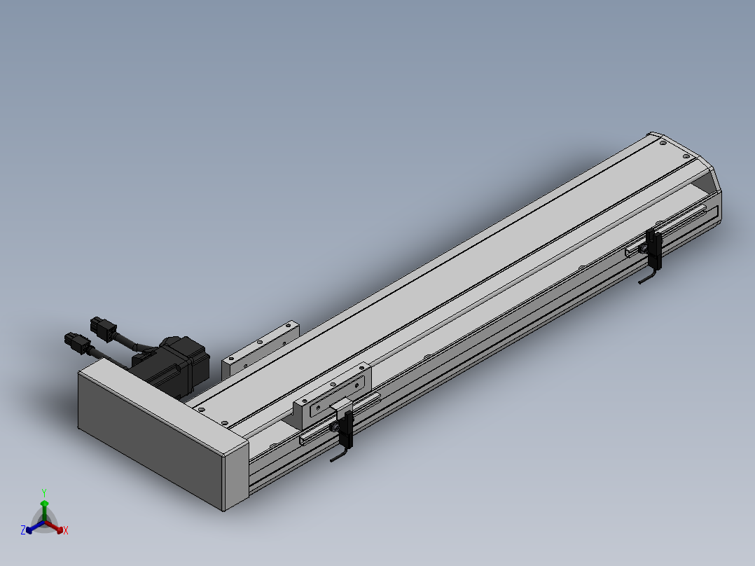 精密模组MY120-T10-400L-BR-P10B-C4-C正等轴测图