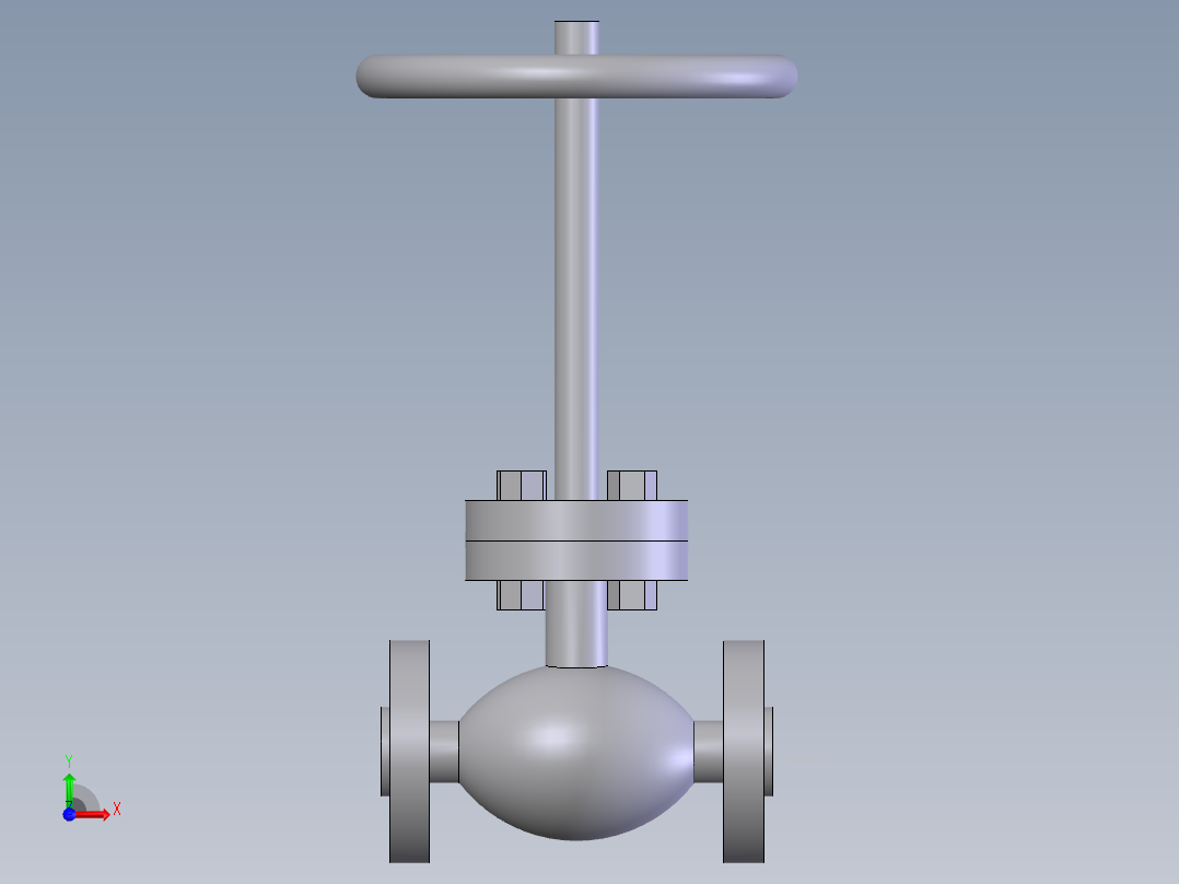 globe valve (asme b16.34) fl -150-2500前视图