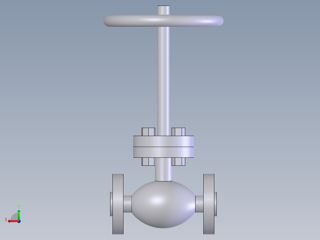 globe valve (asme b16.34) fl -150-2500后视图