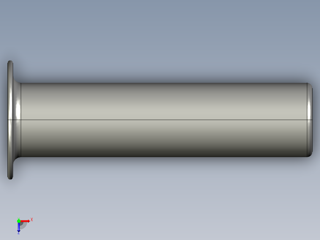 软管与硬管连接用工业通用接头0127_05_03俯视图