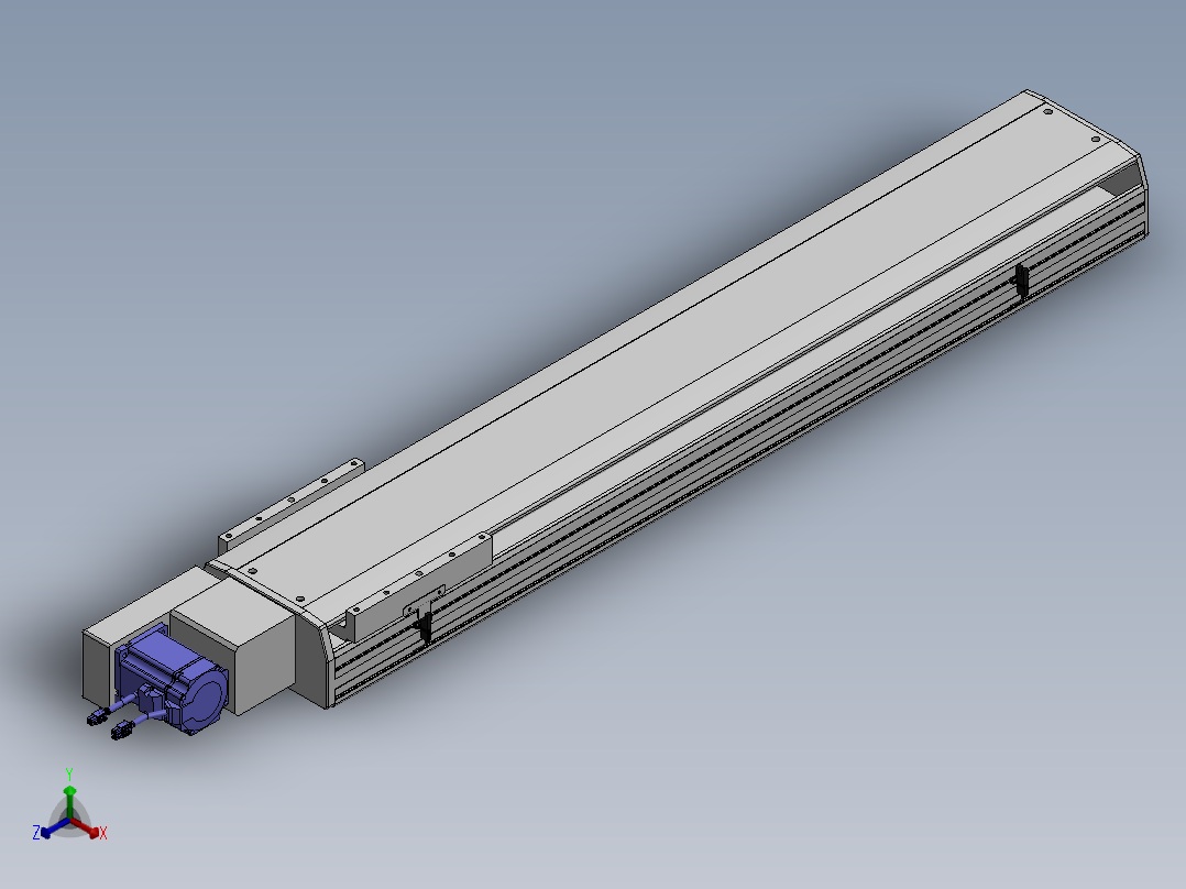精密模组MT220-L150-1000-L-M75-C4正等轴测图