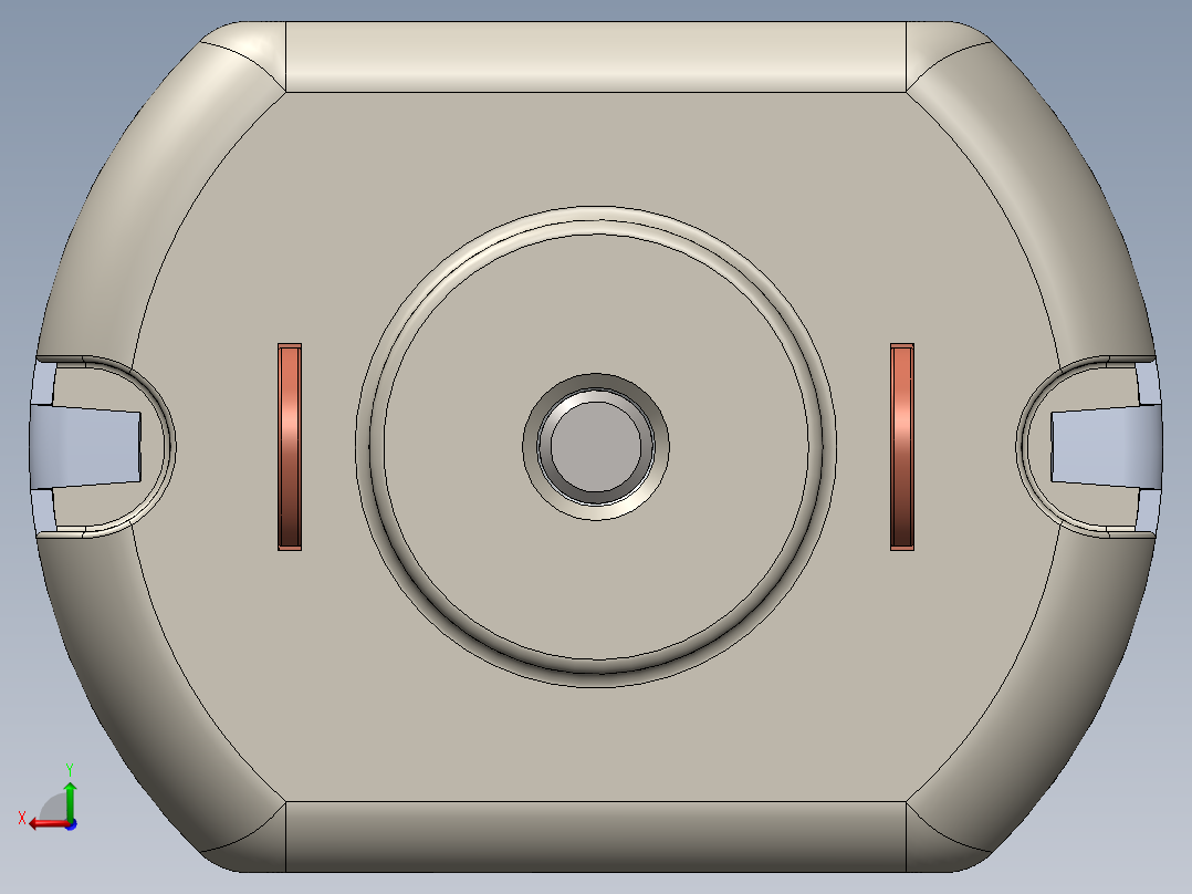 直流电机模型后视图