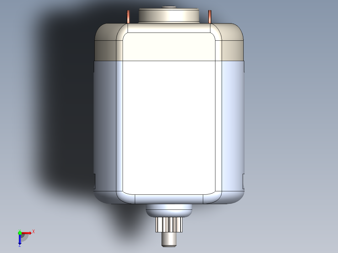 直流电机模型俯视图