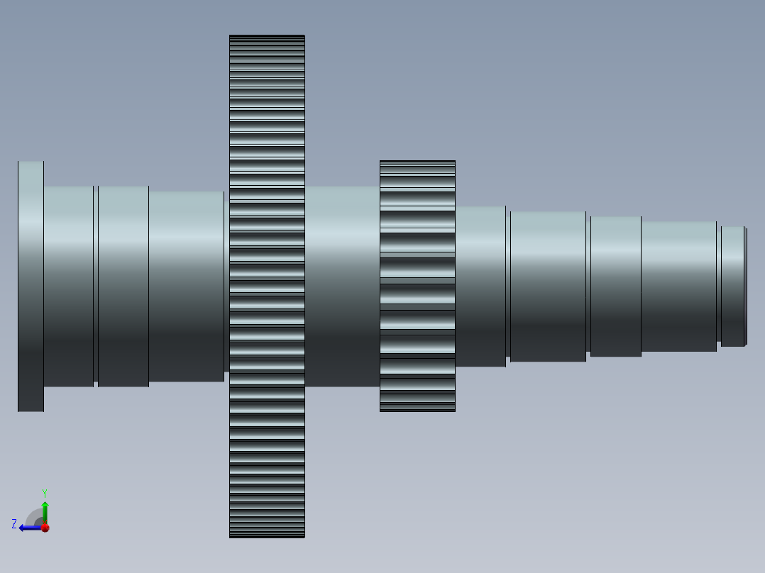 齿轮轴+130+24.25+003右视图