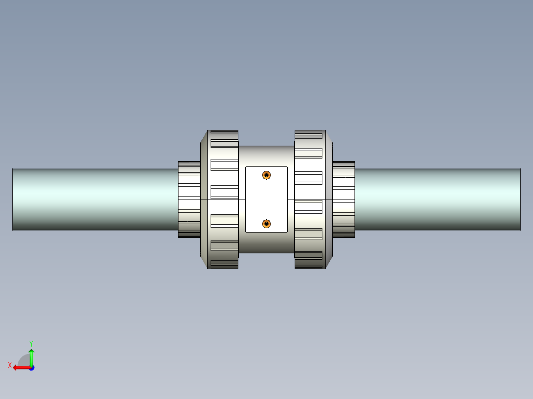 [PVC x PVC_FPM] 双载T546球阀Double Contained T546 Ball Valve后视图