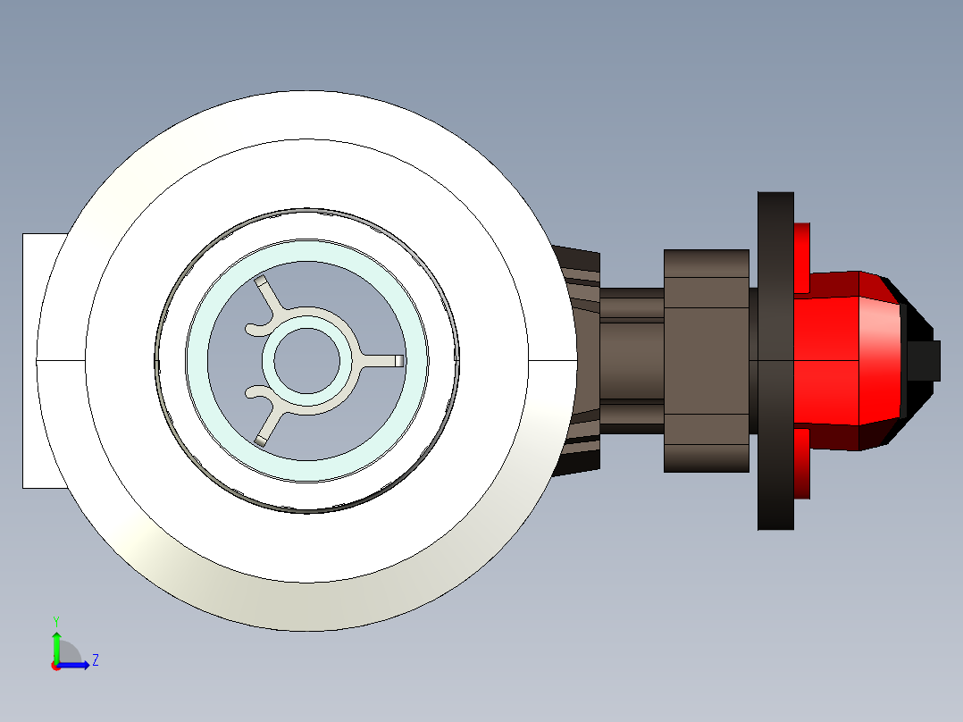 [PVC x PVC_FPM] 双载T546球阀Double Contained T546 Ball Valve左视图
