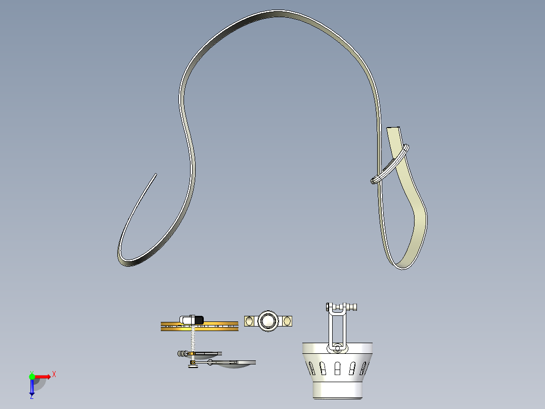 蒸汽朋克护目镜俯视图