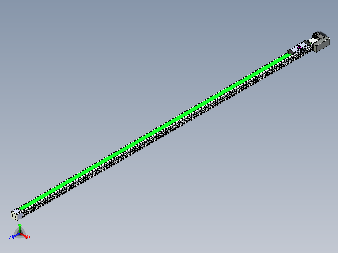 同步带滑台-欧规BC6H-L60-S3000-R-ZP40-D3正等轴测图