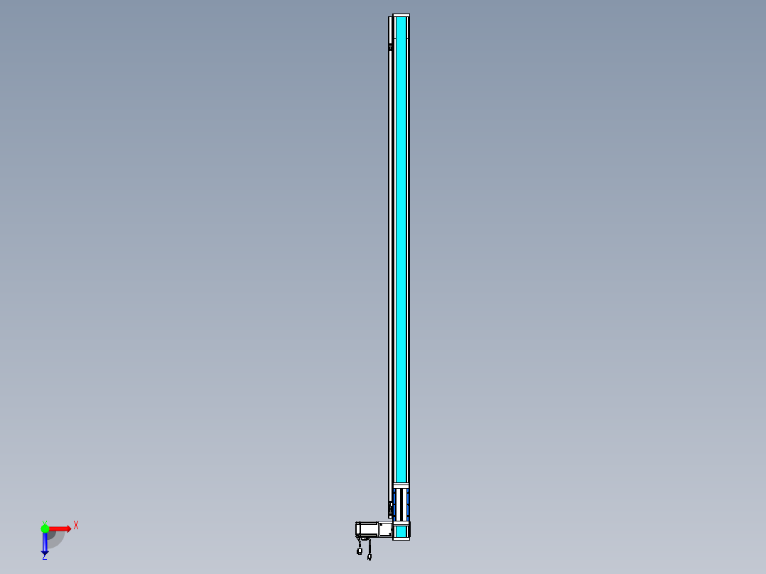 威洛博LB.GB同步带传动--欧规系列LB6A-L130-S1750-BR俯视图