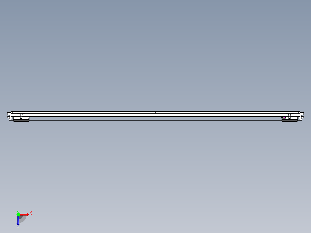 威洛博VL系列直线电机模组-2VL22H2-S2500俯视图