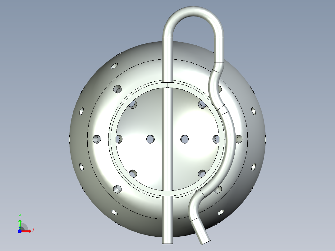 喷射球是清洗储罐和容器的主要部件前视图