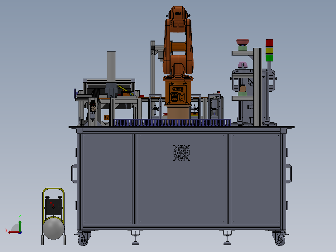 ABB桌台三维应用sw11后视图
