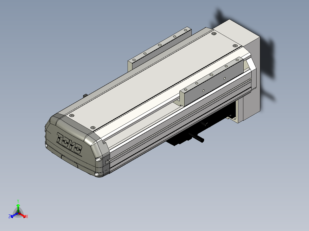 Toyo东佑达直线模组-ETH14-150-BM-200W+煞車正等轴测图