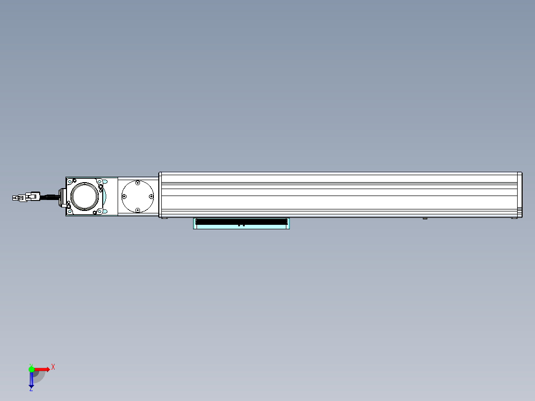 威洛博VBC同步带传动一无尘环境VBC14-L45-S300-BL-ZP40-C3俯视图