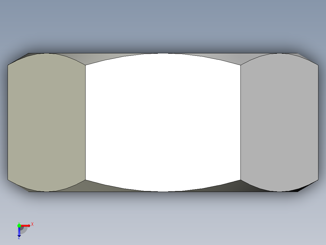 DIN 934 螺母-M45 Nut.STEP俯视图