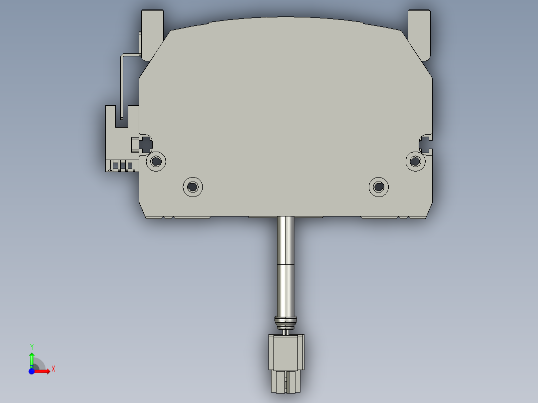 东锦丝杆传动-直线滑台模组DH120-C-S850-BC-P400W-C3前视图
