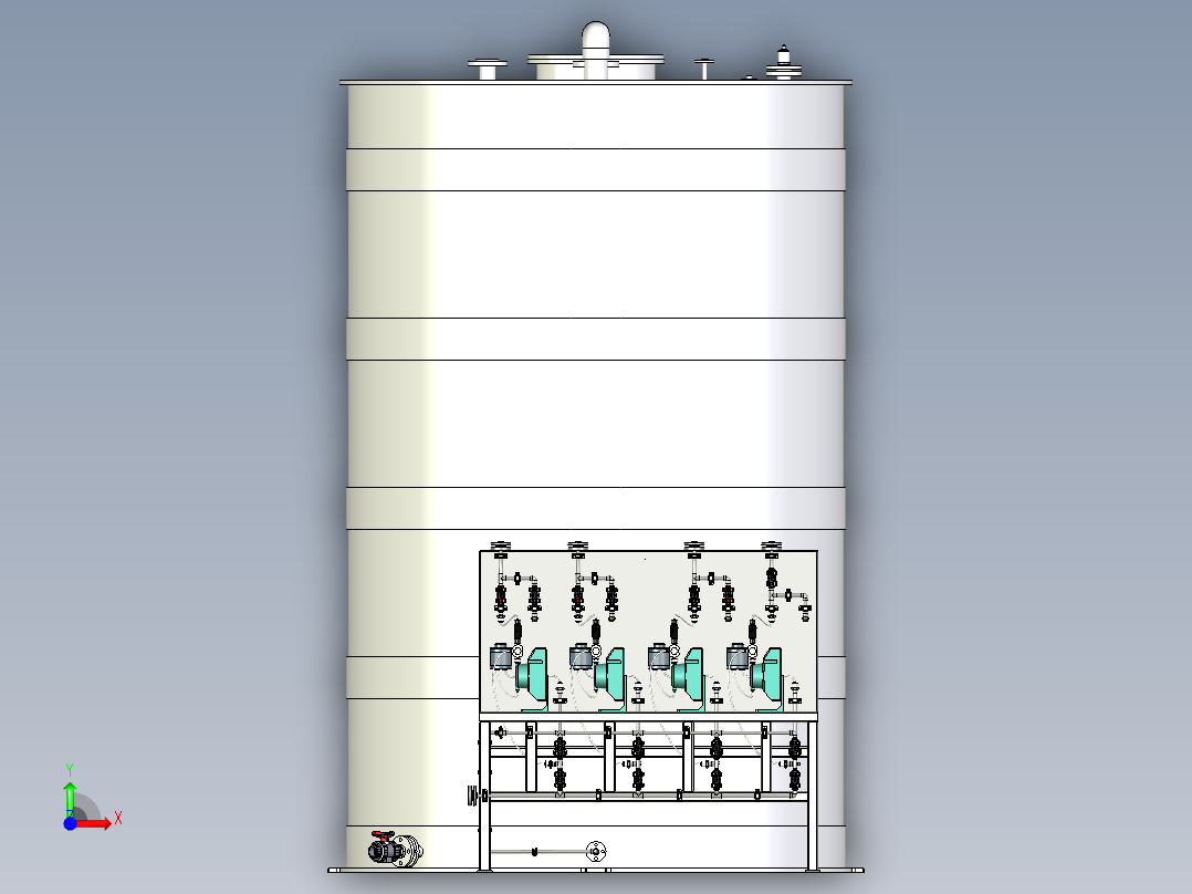 混凝剂加药站前视图