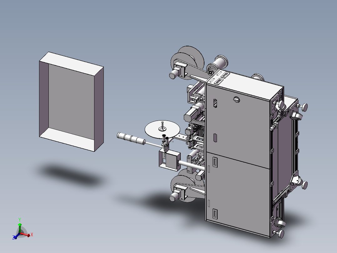 FFC贴合后打补强版设备<span style='color: red'>3D</span>模型