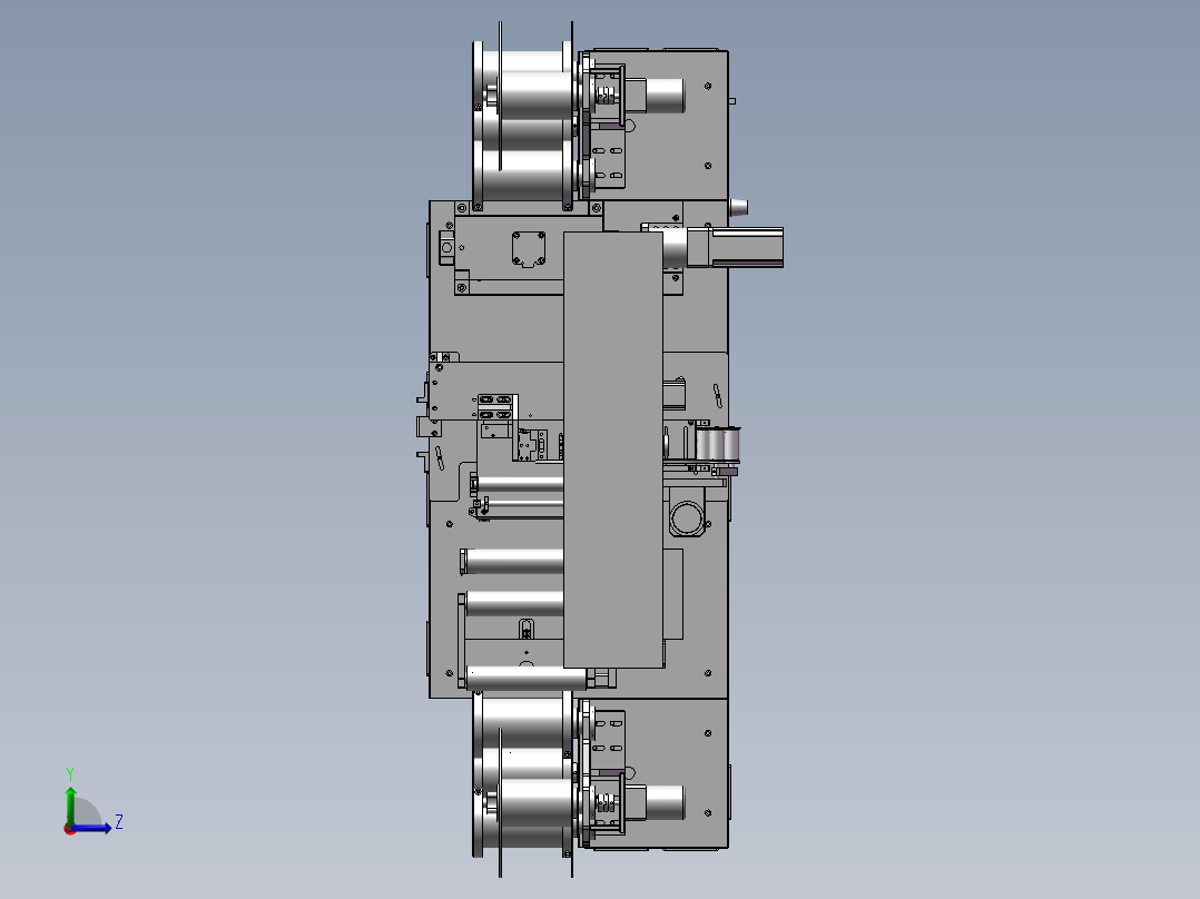 FFC贴合后打补强版设备3D模型左视图