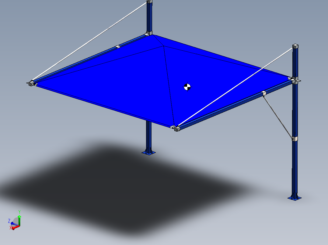 金字塔形车棚--sw