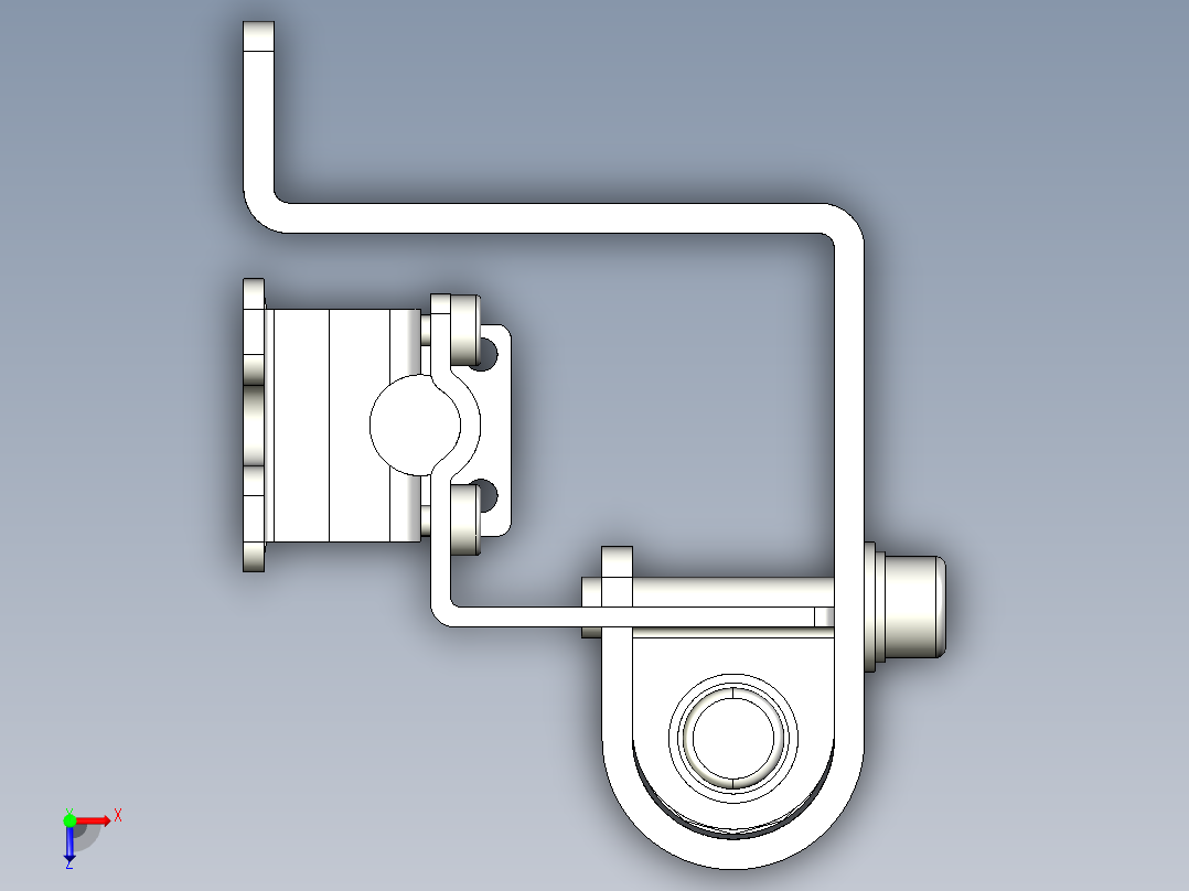 基恩士SL-JB239_side-mount_kc图纸模型俯视图