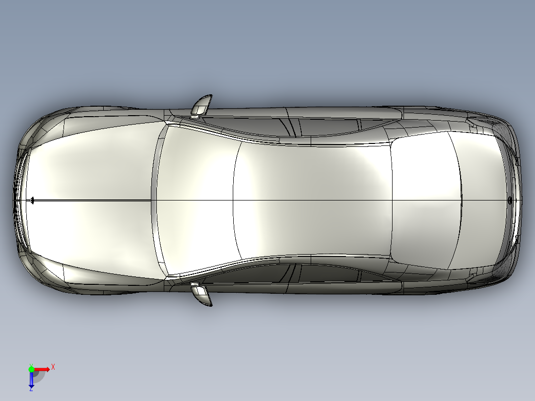 汽车车身 (29)俯视图