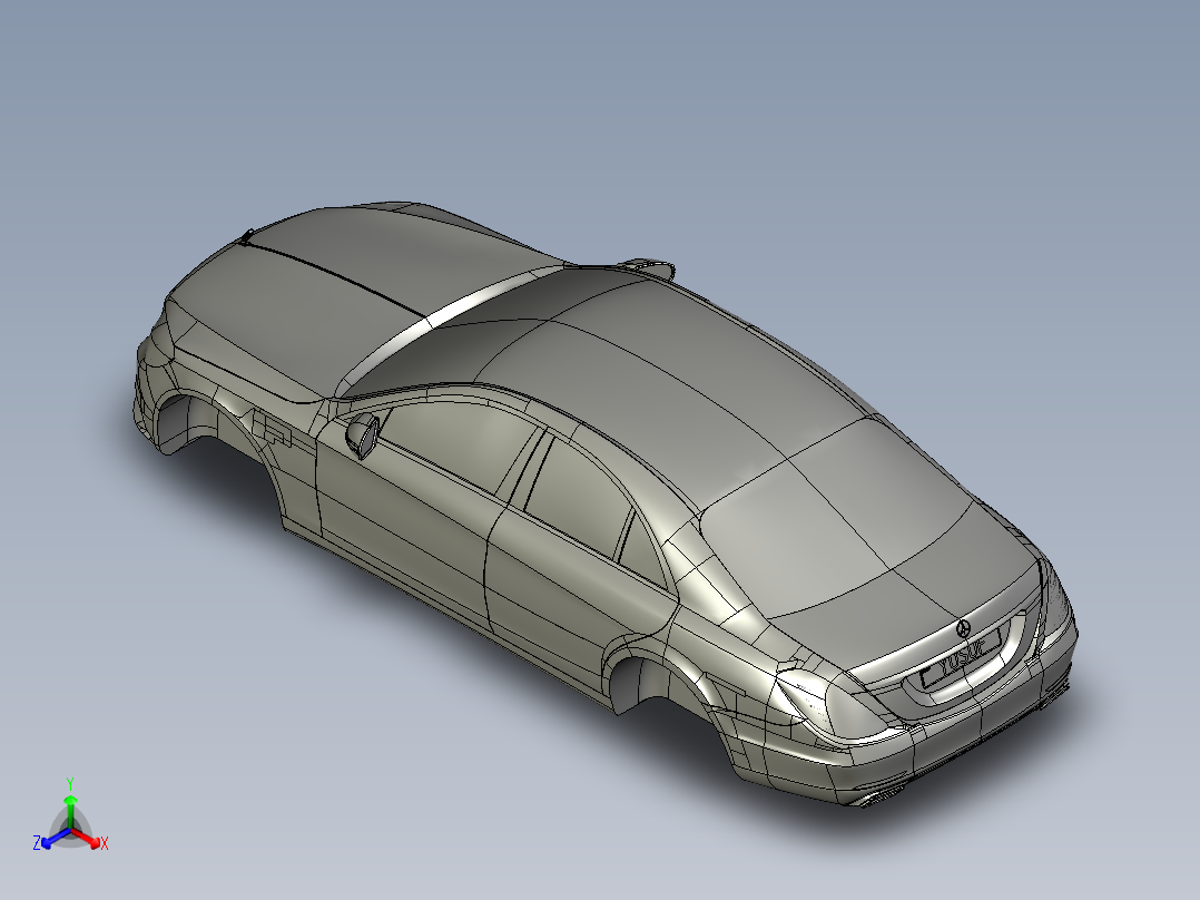汽车车身 (29)正等轴测图