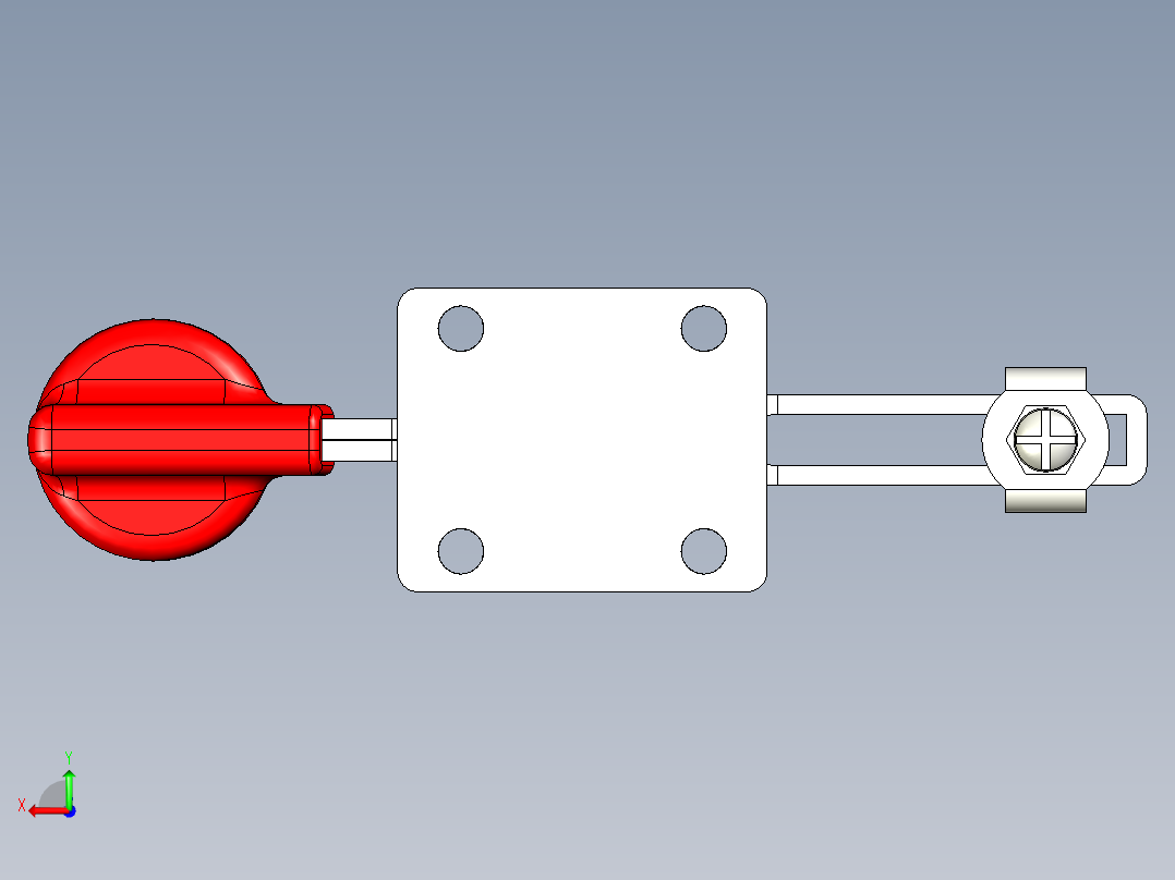 水平式夾鉗SSP(H)-3D多系列多零件图纸模型后视图