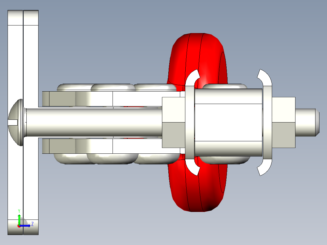 水平式夾鉗SSP(H)-3D多系列多零件图纸模型左视图