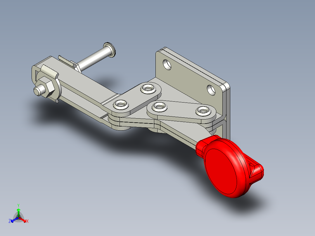水平式夾鉗SSP(H)-3D多系列多零件图纸模型正等轴测图