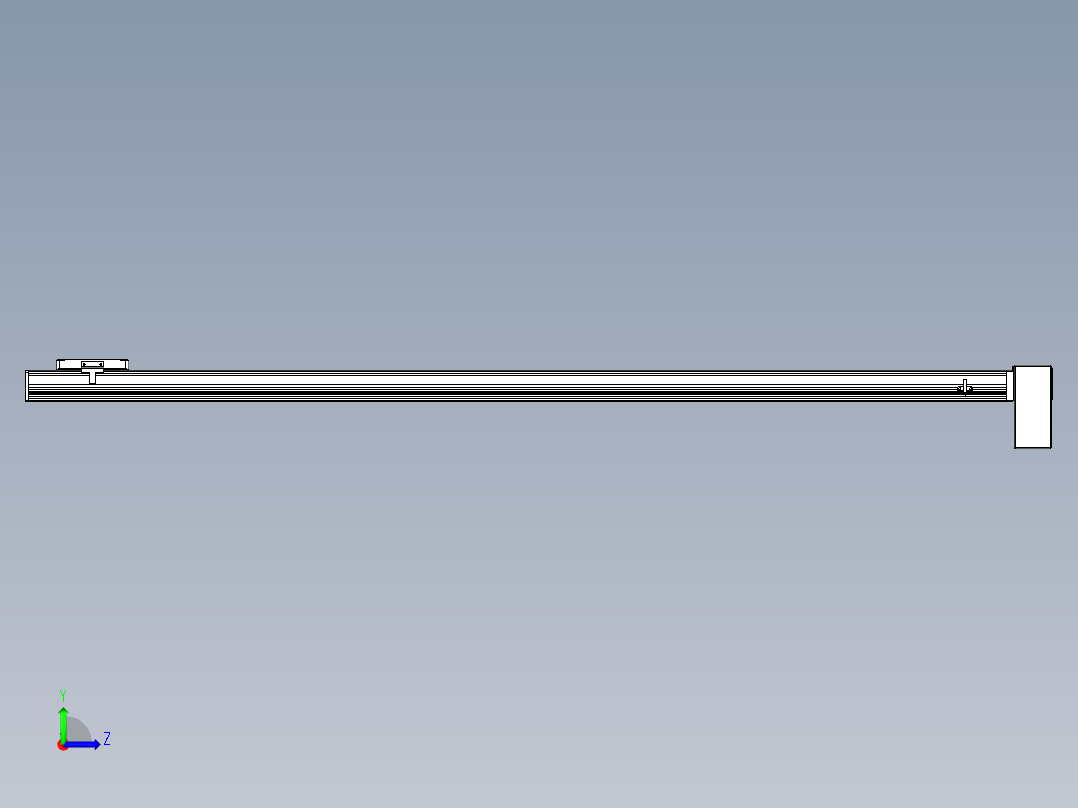 同步带全封闭直线模组TPA-HCB-105D-90-L1550-LP-Y-P20-N3左视图