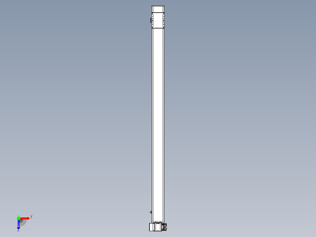 同步带全封闭直线模组TPA-HCB-105D-90-L1550-LP-Y-P20-N3俯视图