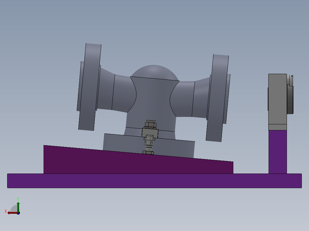 Q159-阀体零件的机械加工工艺及镗孔夹具设计【三维SolidWorks】后视图