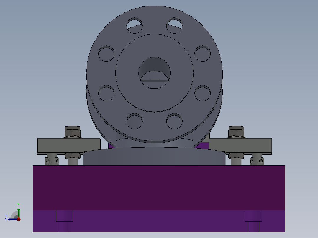 Q159-阀体零件的机械加工工艺及镗孔夹具设计【三维SolidWorks】右视图