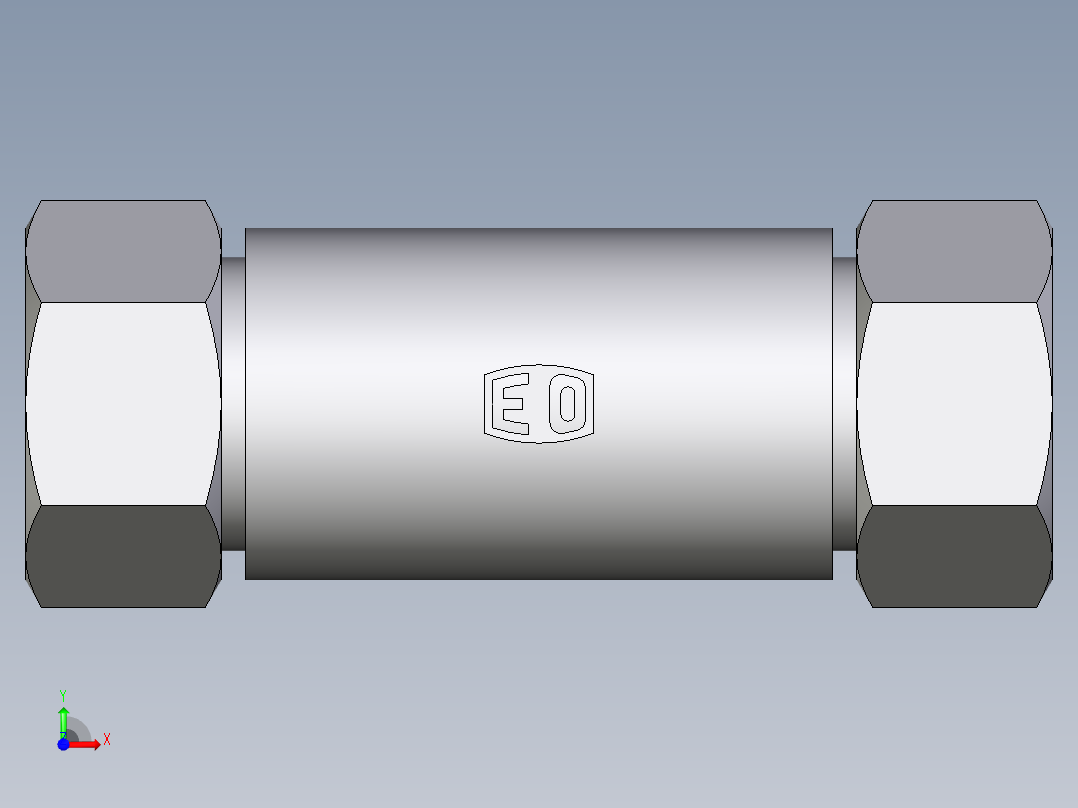 卡套式工业通用硬管接头EO_Weld_bulkhead_fitting_ESV22L71前视图