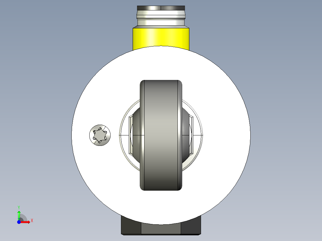 NOVOTECHNIK直线位移传感器LWX-004 系列 全金属外壳，带轴保护前视图