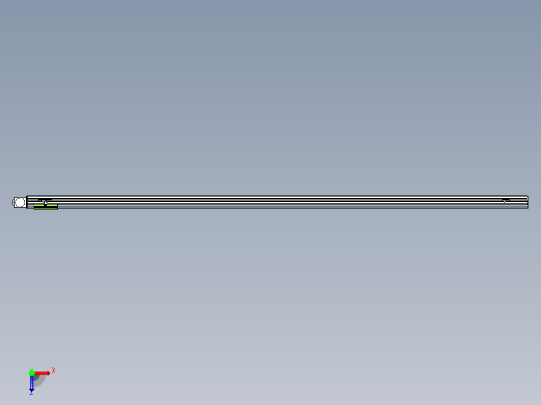 同步带滑台-半封闭B13-L90-S2700-L-P40-D3俯视图