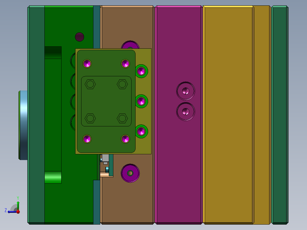 制作手机磨具右视图