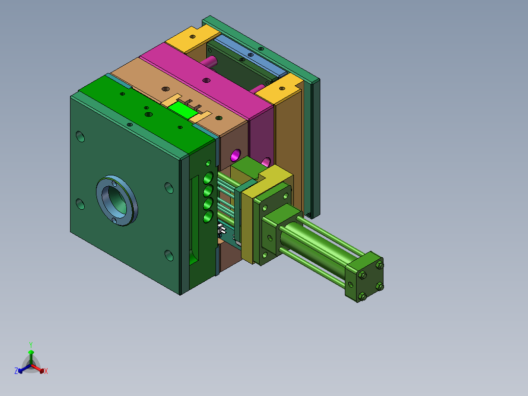 制作手机磨具正等轴测图