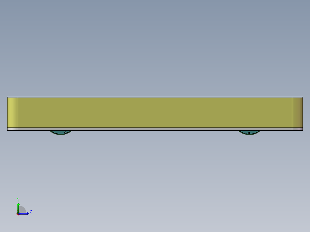 最薄AGV小车sw18可编辑左视图
