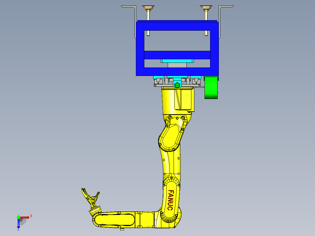 发那科fanuc robot transport俯视图