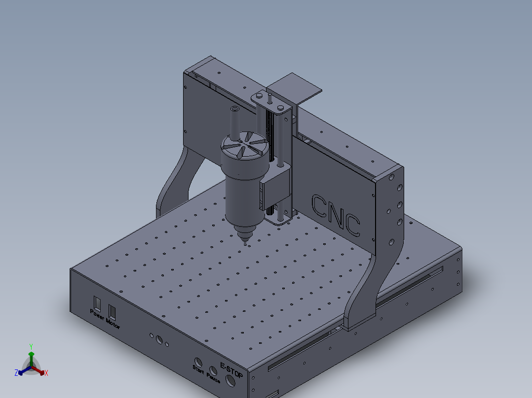 CNC<span style='color: red'>小型</span>的<span style='color: red'>雕刻机</span>（精加工）设计模型
