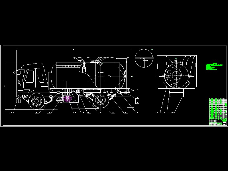QC253-HGC5112YYG油罐汽车改装设计[全套CAD和文档]