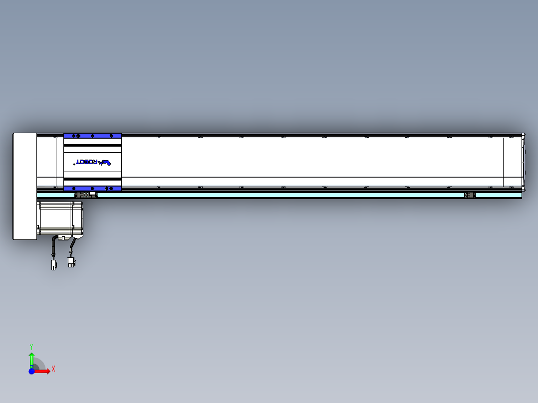 VF丝杆传动-一般环境VF14-Lxx-C-S900-BL-ZP75-C3前视图